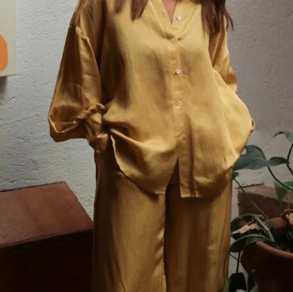 Laude The Label Oversized Button Down Shirt S/M